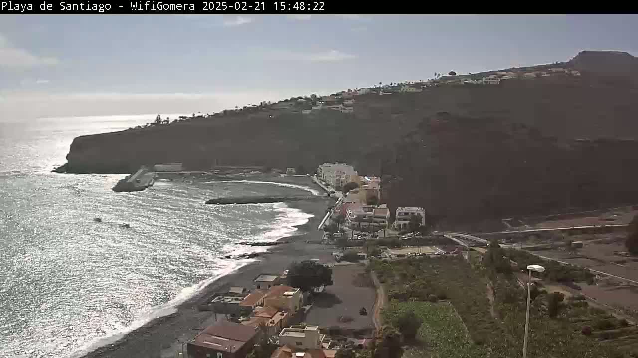 La Gomera , Playa  Santiago Live Cam - Santa Cruz de Tenerife, Canary Islands, Spain