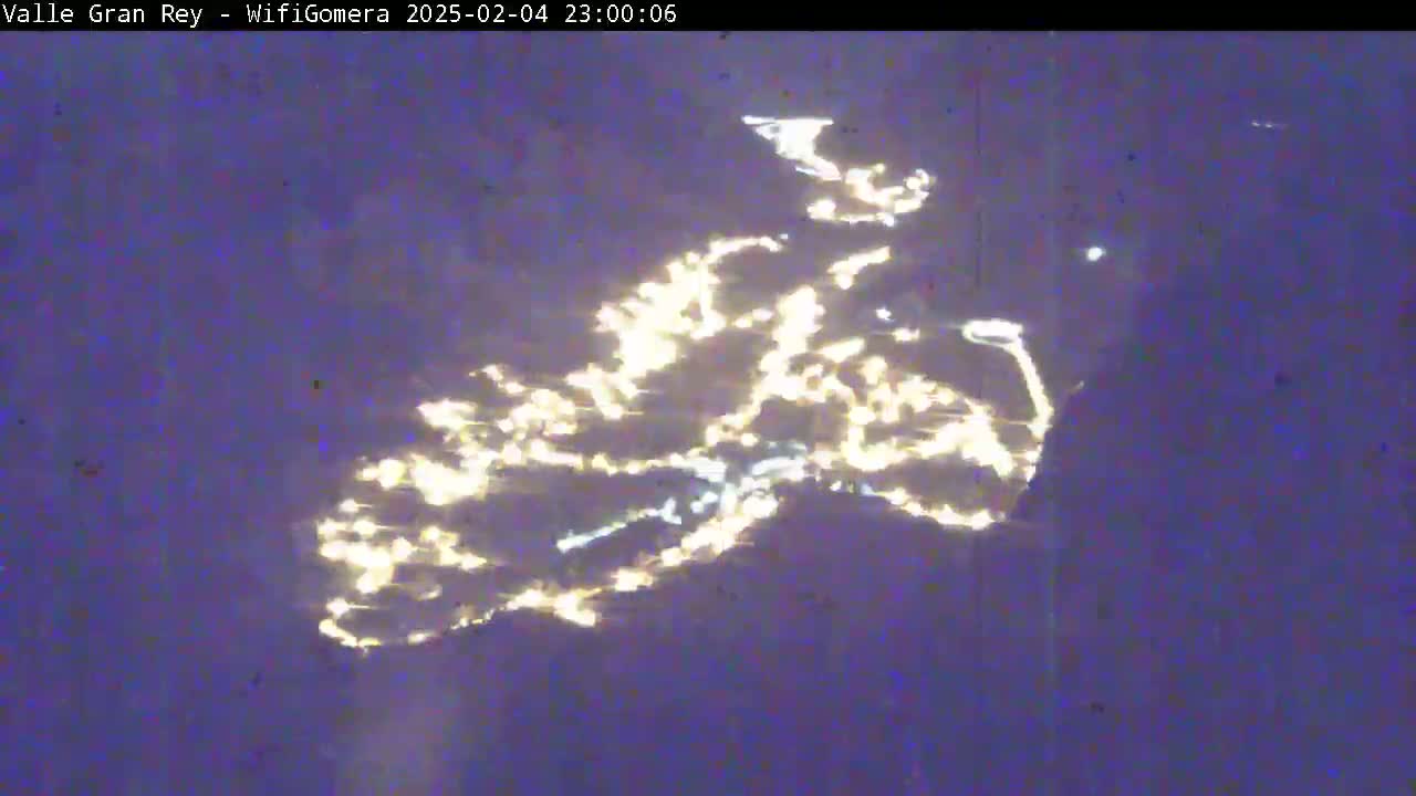 La Gomera, Valle Gran Rey & La Calera Live Cam -  Santa Cruz de Tenerife, Canary Islands, Spain