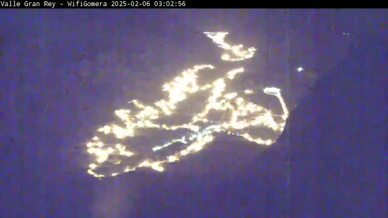 La Gomera, Valle Gran Rey & La Calera Live Cam -  Santa Cruz de Tenerife, Canary Islands, Spain