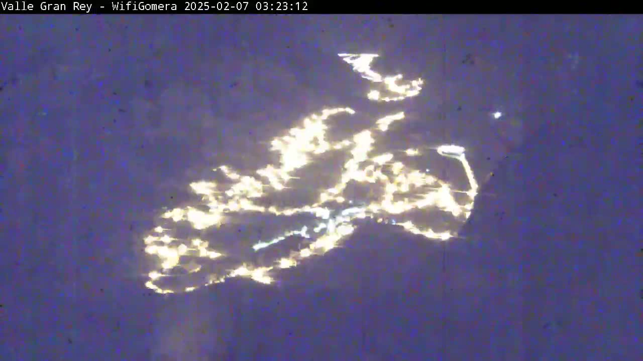 La Gomera, Valle Gran Rey & La Calera Live Cam -  Santa Cruz de Tenerife, Canary Islands, Spain