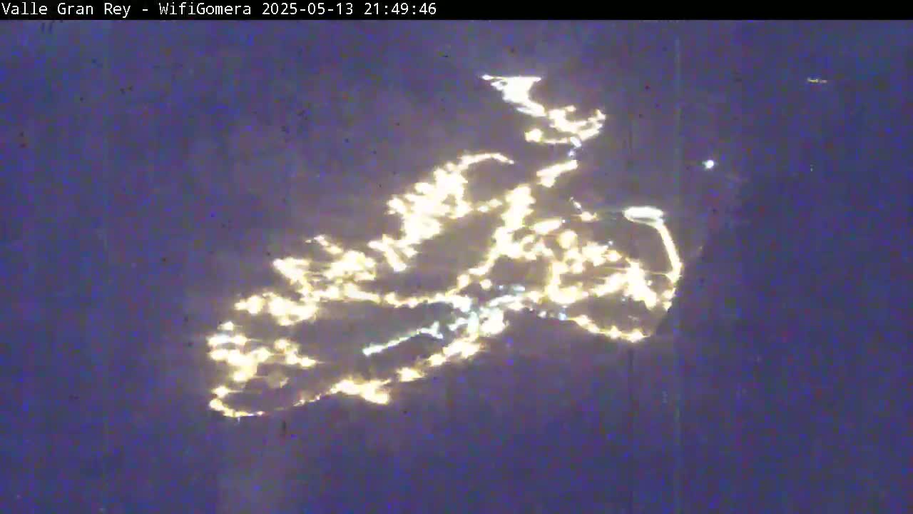 La Gomera, Valle Gran Rey & La Calera Live Cam -  Santa Cruz de Tenerife, Canary Islands, Spain