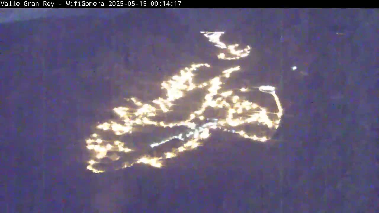 La Gomera, Valle Gran Rey & La Calera Live Cam -  Santa Cruz de Tenerife, Canary Islands, Spain