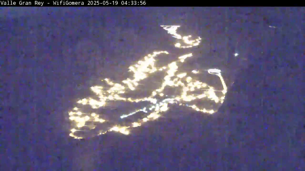 La Gomera, Valle Gran Rey & La Calera Live Cam -  Santa Cruz de Tenerife, Canary Islands, Spain
