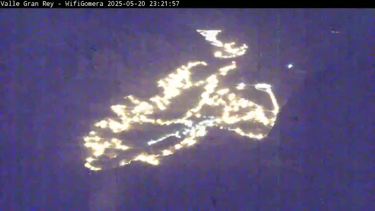 La Gomera, Valle Gran Rey & La Calera Live Cam -  Santa Cruz de Tenerife, Canary Islands, Spain