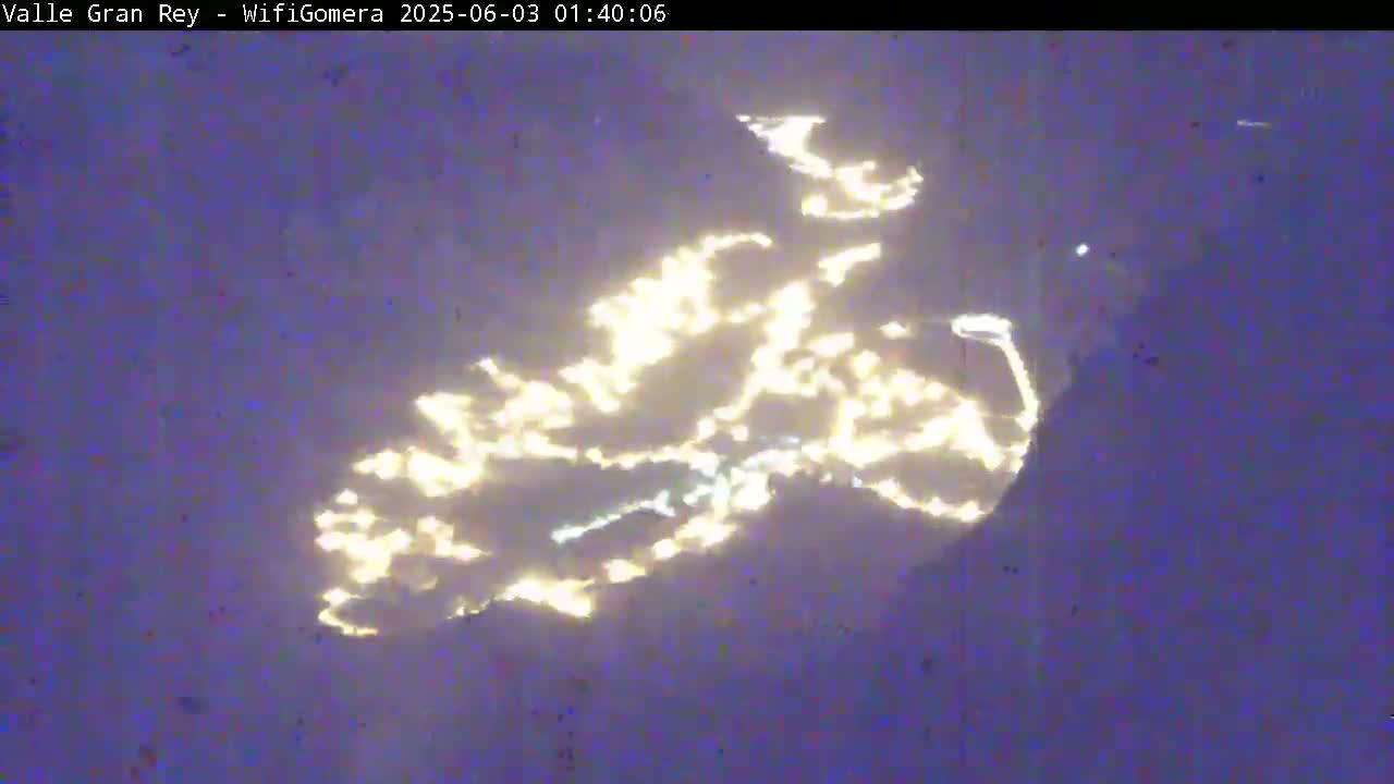 La Gomera, Valle Gran Rey & La Calera Live Cam -  Santa Cruz de Tenerife, Canary Islands, Spain