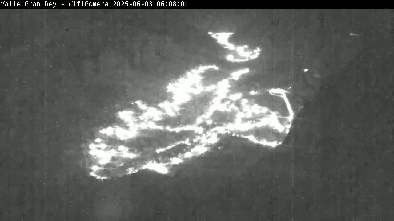 La Gomera, Valle Gran Rey & La Calera Live Cam -  Santa Cruz de Tenerife, Canary Islands, Spain