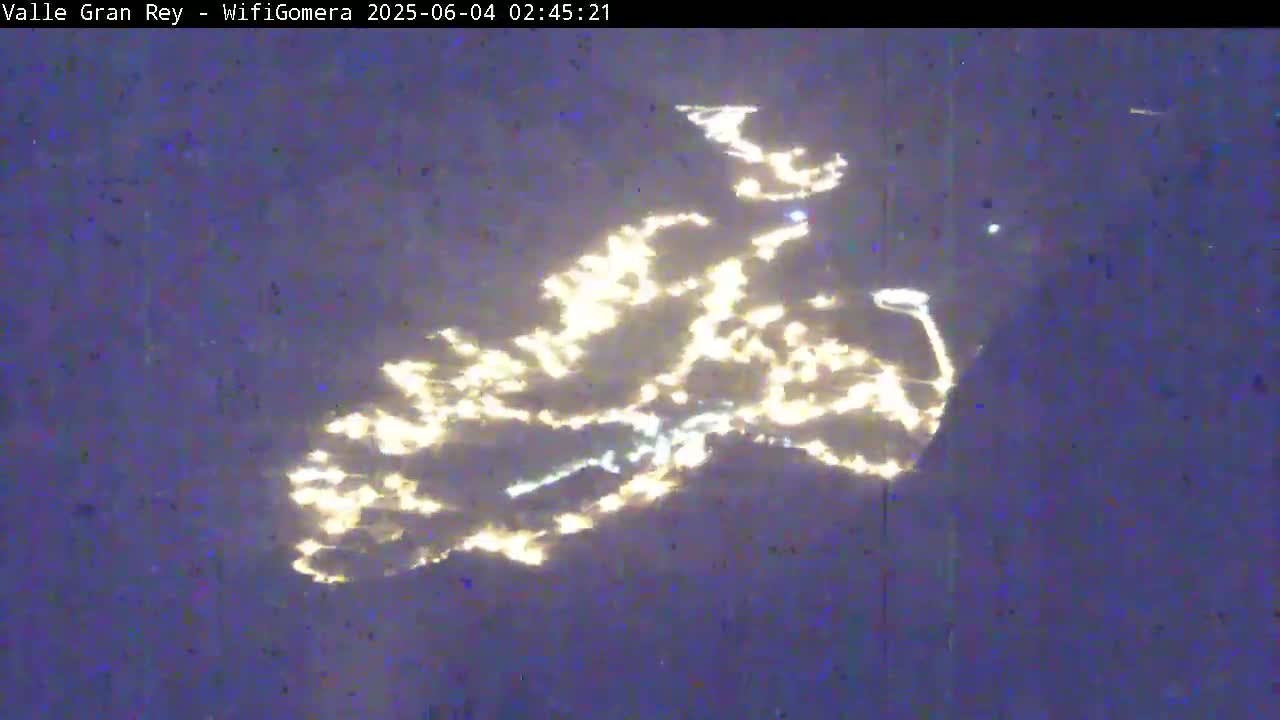 La Gomera, Valle Gran Rey & La Calera Live Cam -  Santa Cruz de Tenerife, Canary Islands, Spain