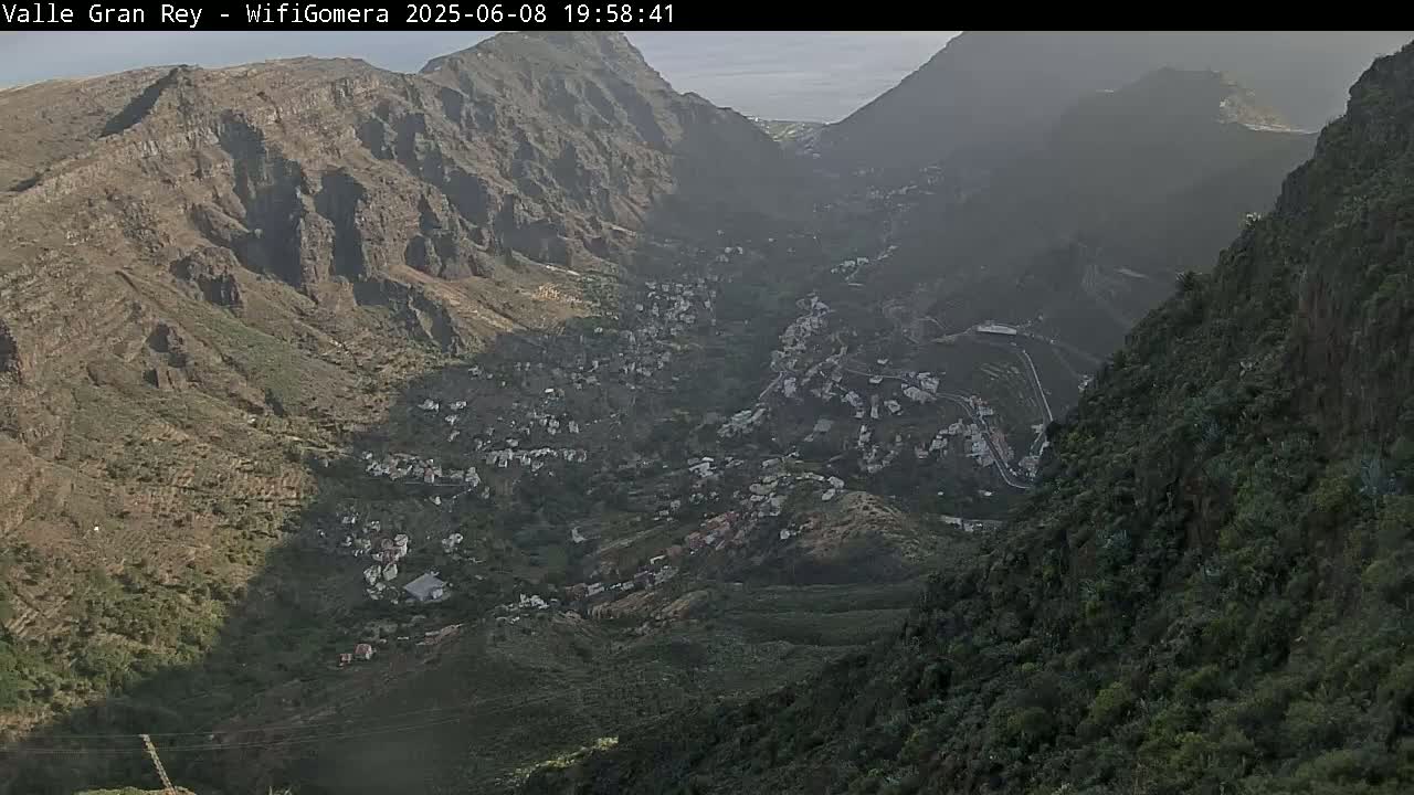 La Gomera, Valle Gran Rey & La Calera Live Cam -  Santa Cruz de Tenerife, Canary Islands, Spain