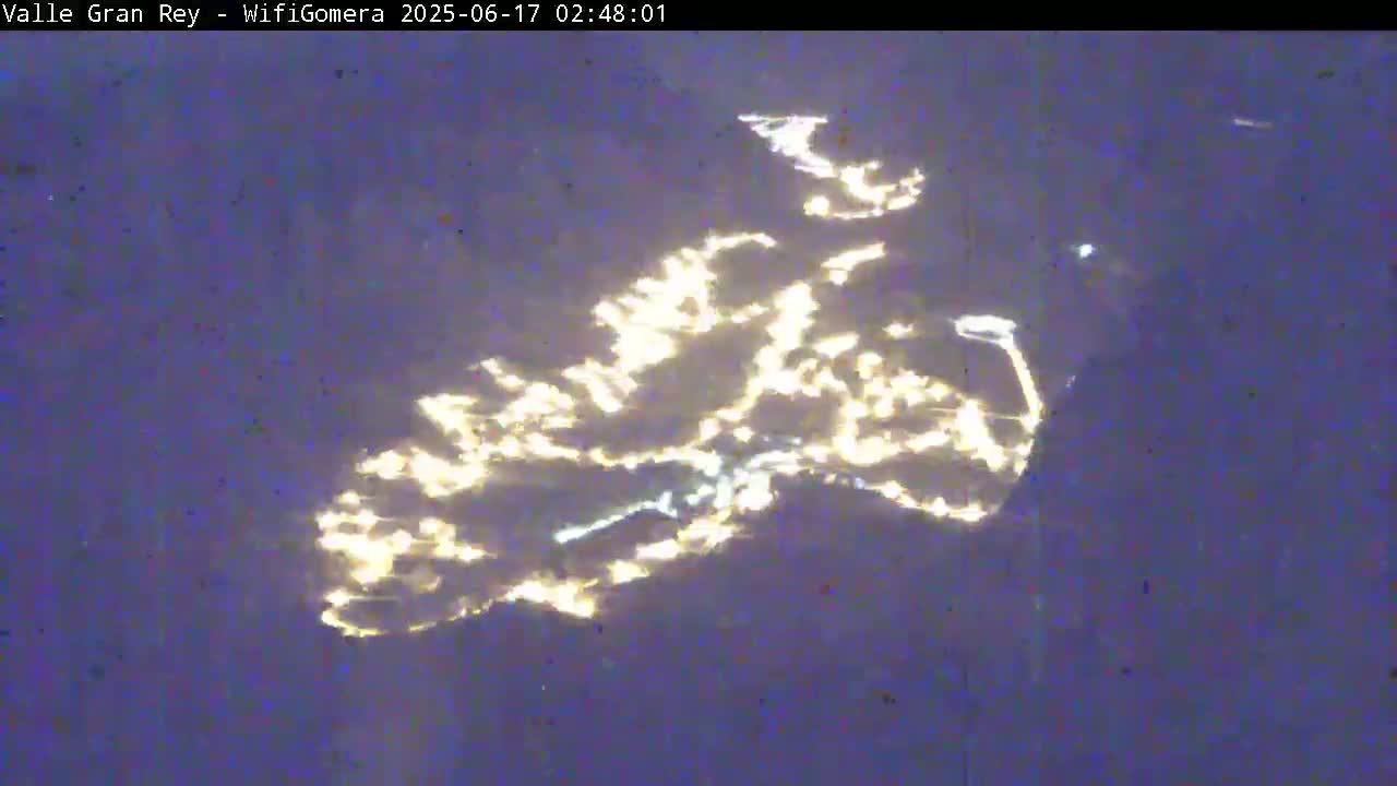 La Gomera, Valle Gran Rey & La Calera Live Cam -  Santa Cruz de Tenerife, Canary Islands, Spain
