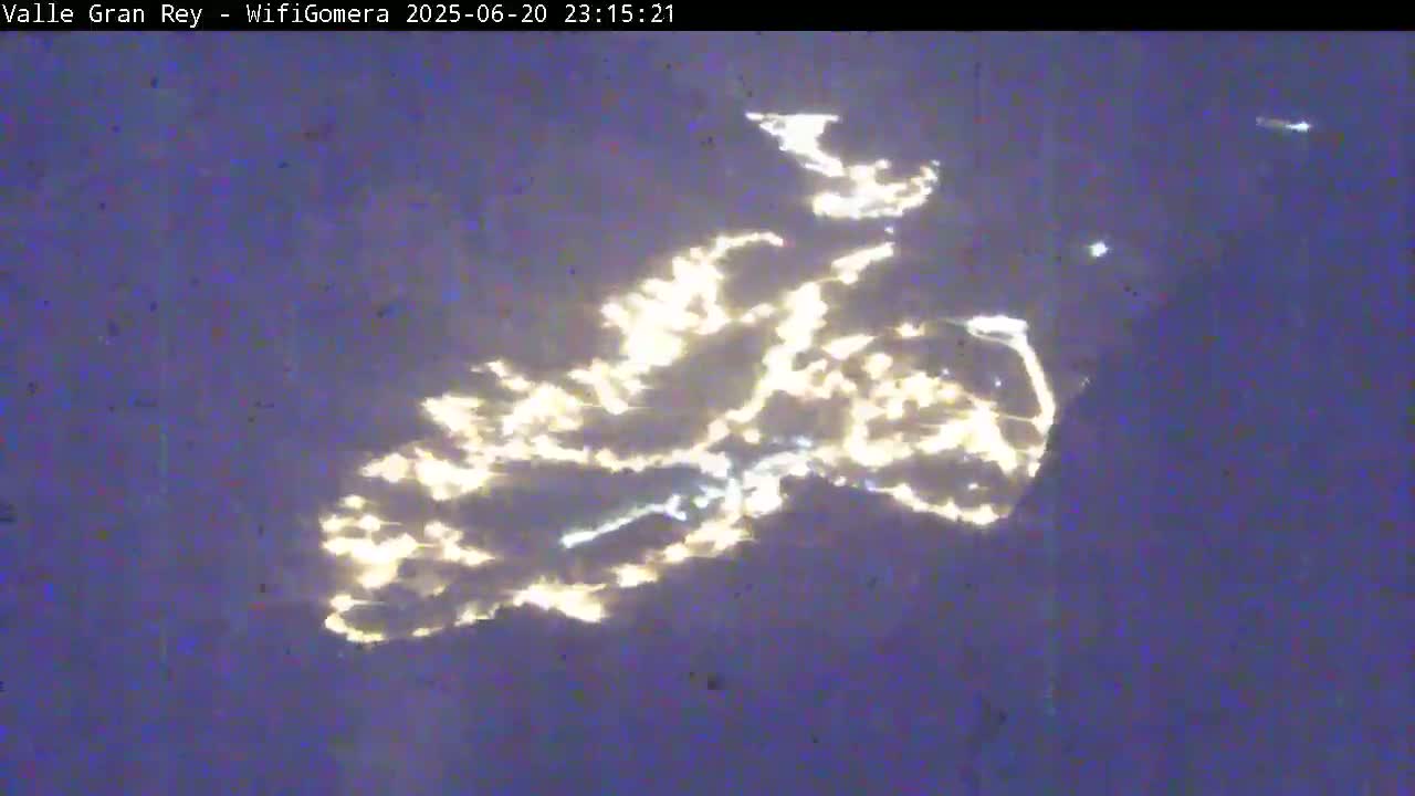 La Gomera, Valle Gran Rey & La Calera Live Cam -  Santa Cruz de Tenerife, Canary Islands, Spain