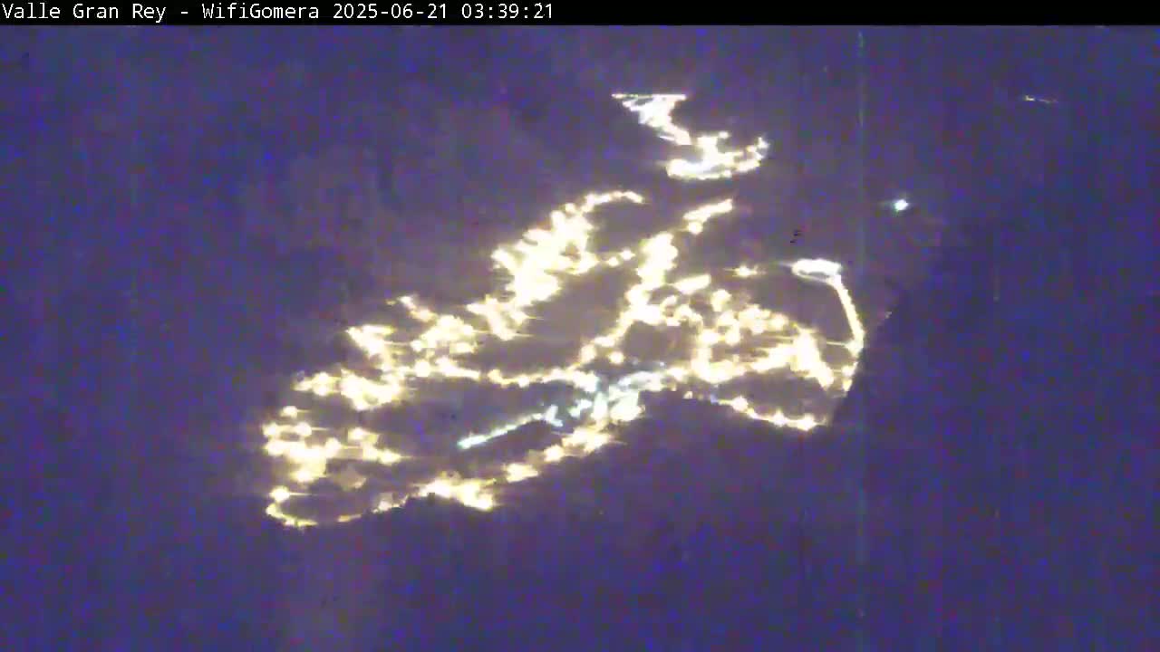 La Gomera, Valle Gran Rey & La Calera Live Cam -  Santa Cruz de Tenerife, Canary Islands, Spain