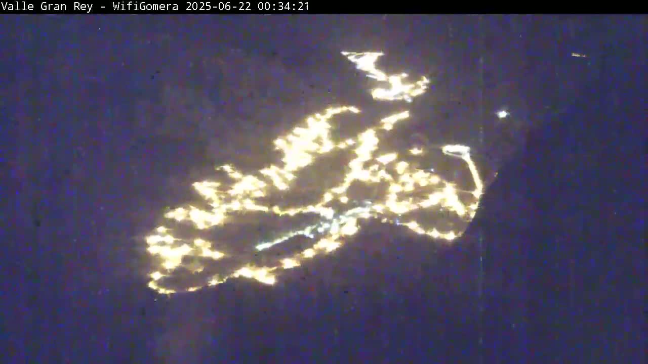 La Gomera, Valle Gran Rey & La Calera Live Cam -  Santa Cruz de Tenerife, Canary Islands, Spain