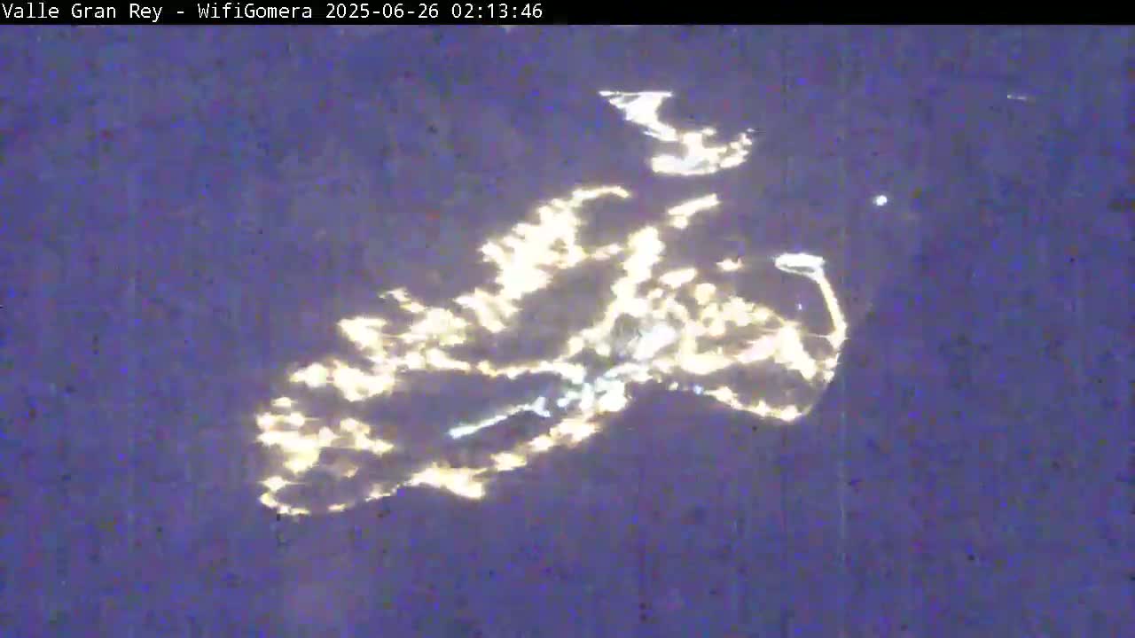 La Gomera, Valle Gran Rey & La Calera Live Cam -  Santa Cruz de Tenerife, Canary Islands, Spain