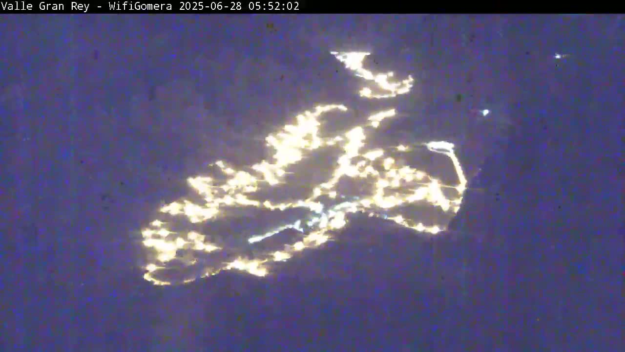 La Gomera, Valle Gran Rey & La Calera Live Cam -  Santa Cruz de Tenerife, Canary Islands, Spain
