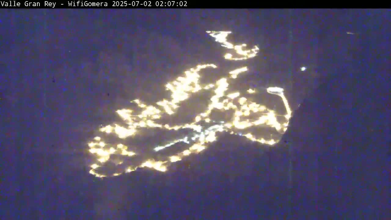 La Gomera, Valle Gran Rey & La Calera Live Cam -  Santa Cruz de Tenerife, Canary Islands, Spain