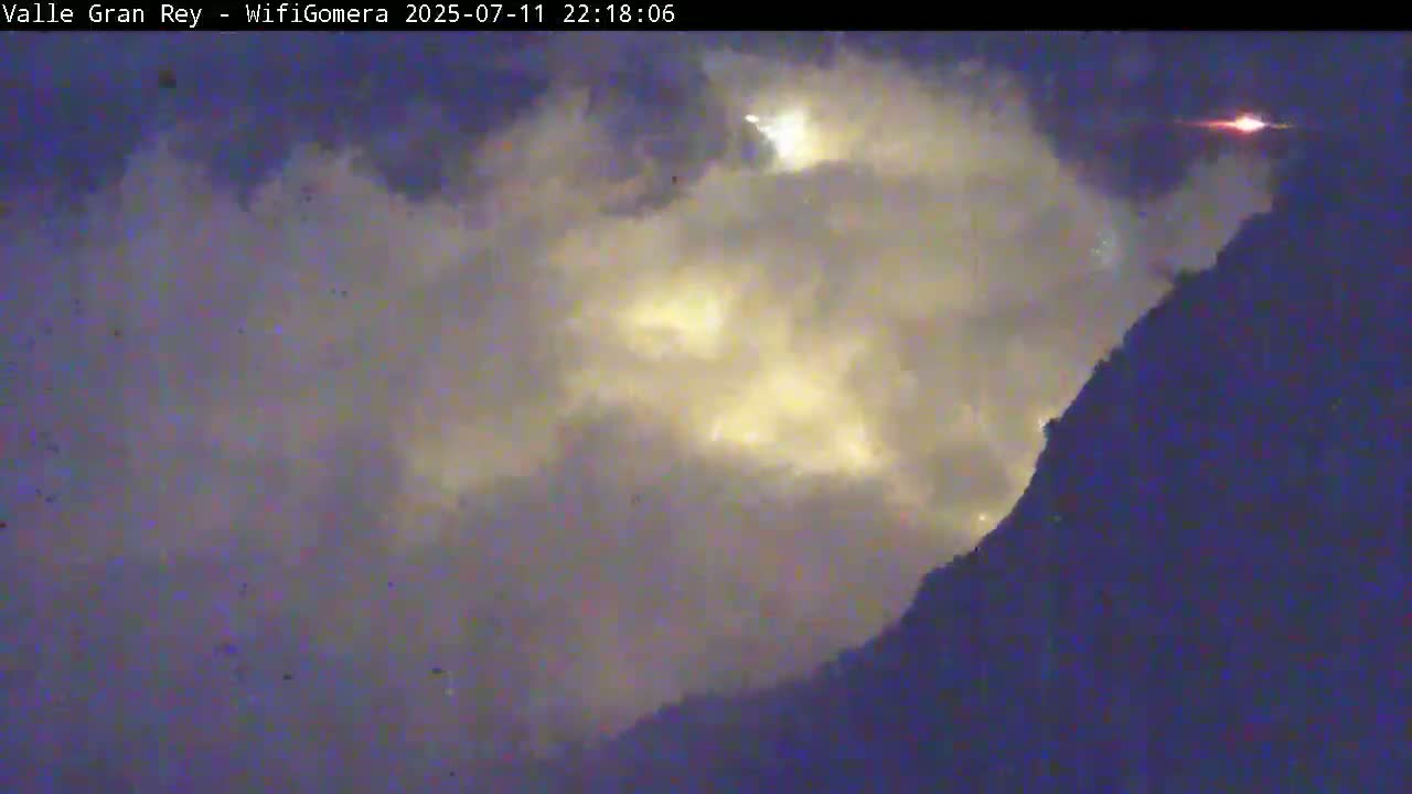 La Gomera, Valle Gran Rey & La Calera Live Cam -  Santa Cruz de Tenerife, Canary Islands, Spain