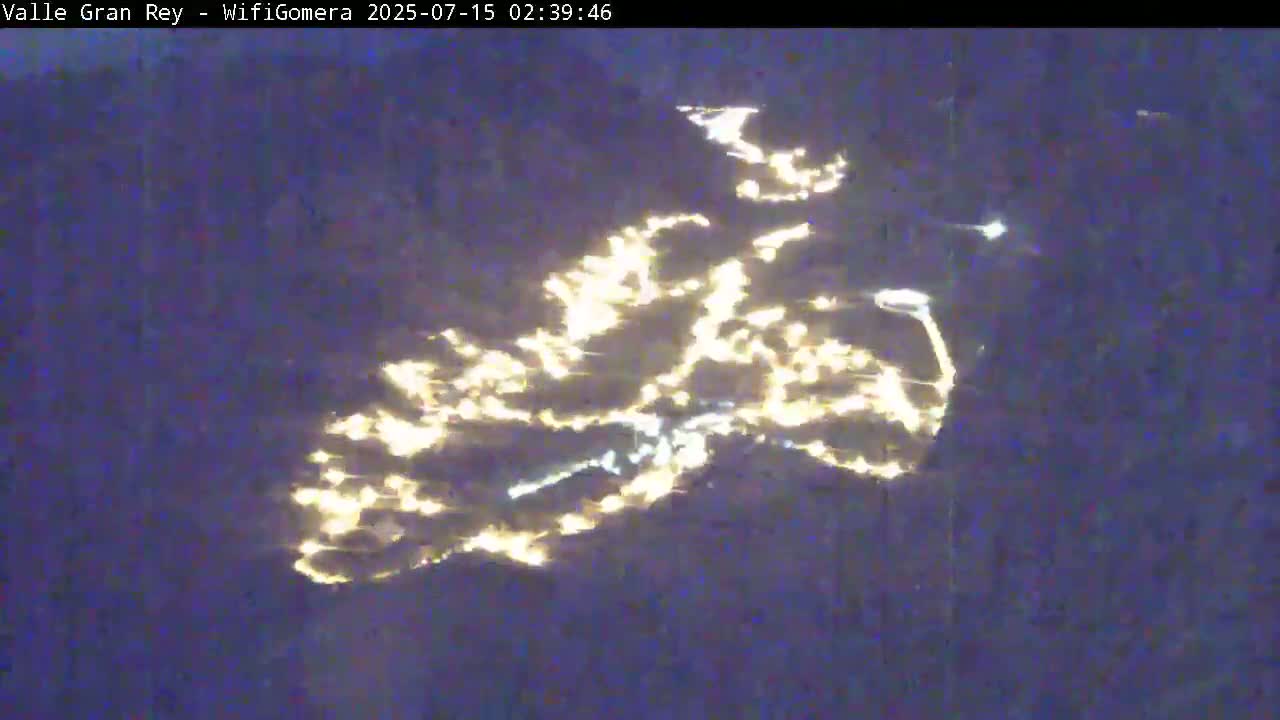 La Gomera, Valle Gran Rey & La Calera Live Cam -  Santa Cruz de Tenerife, Canary Islands, Spain