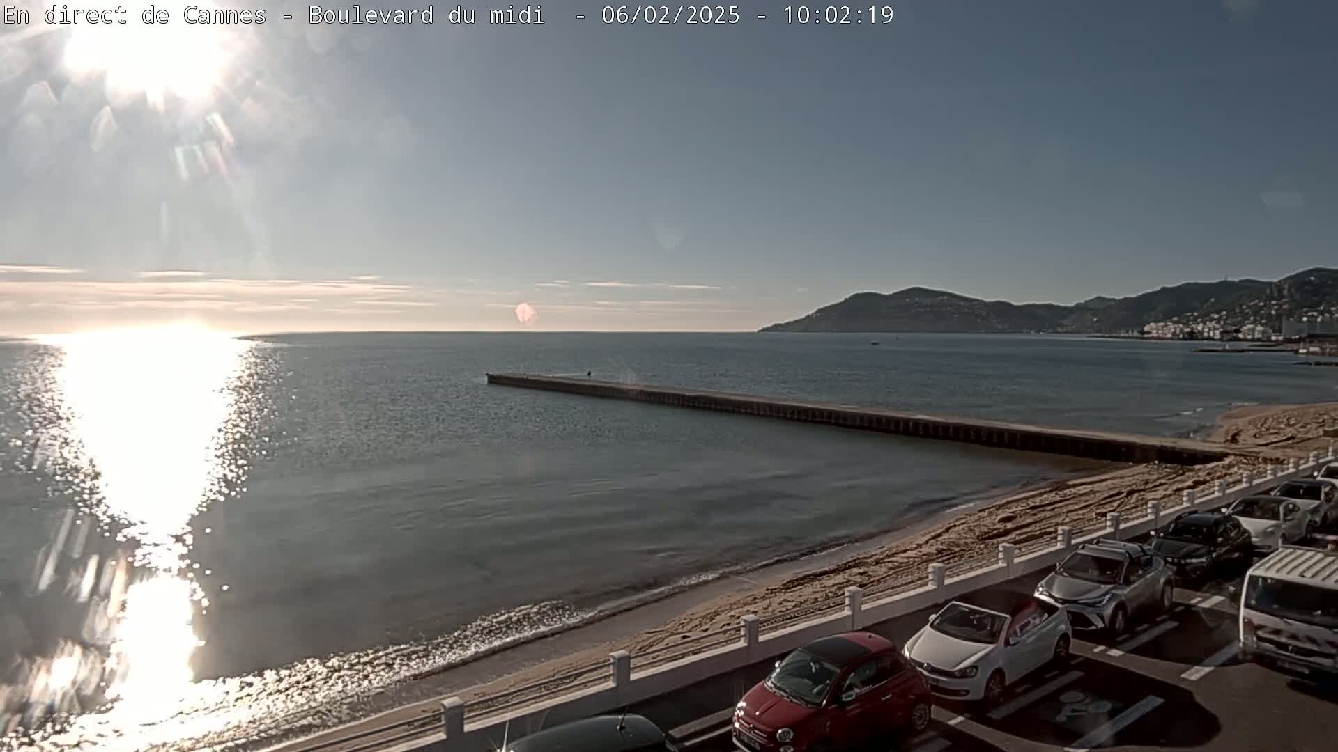 Cannes, Boulevard du Midi Louise Moreau Live Cam - Alpes Maritimes, Provence-Alpes-Côte d'Azur, France
