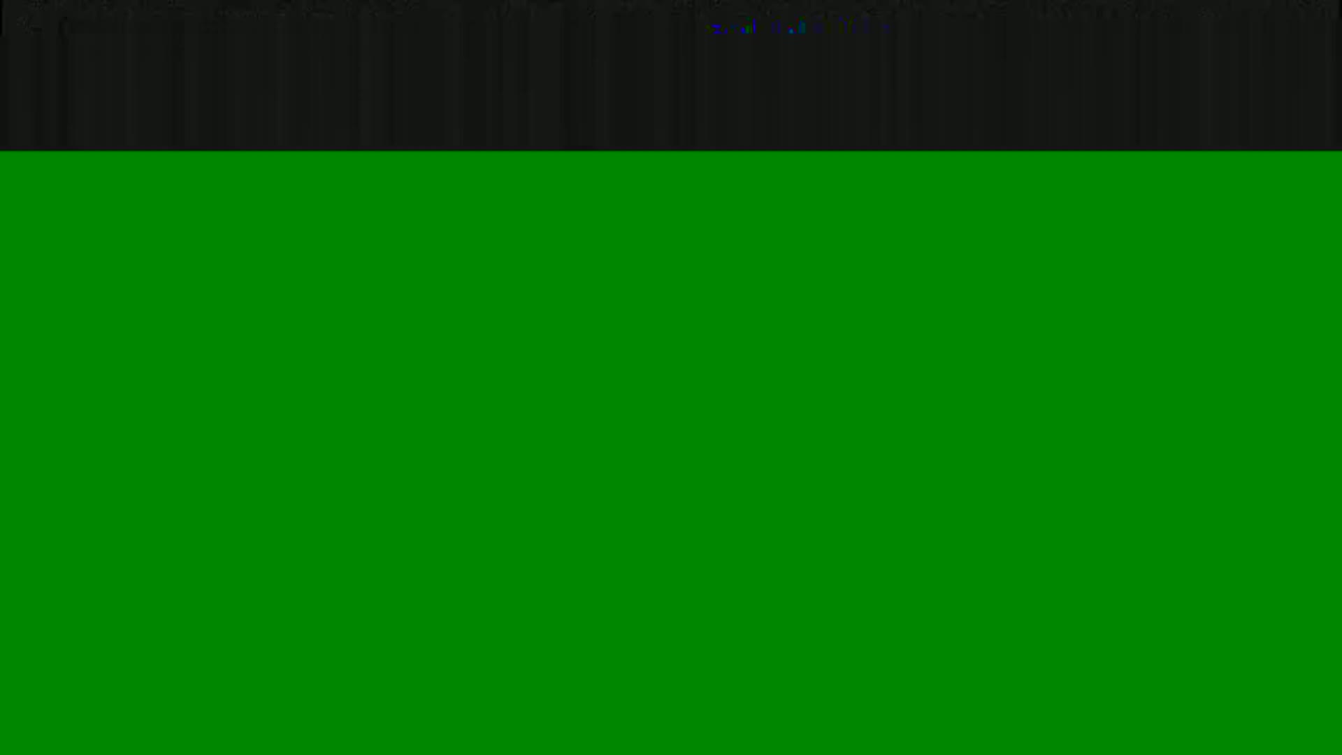 The image shows a dark gray band at the top and a large solid green area below.