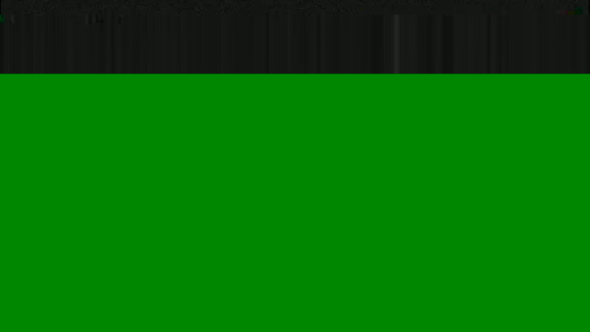 The image shows a solid green background topped by a narrow band of dark gray.