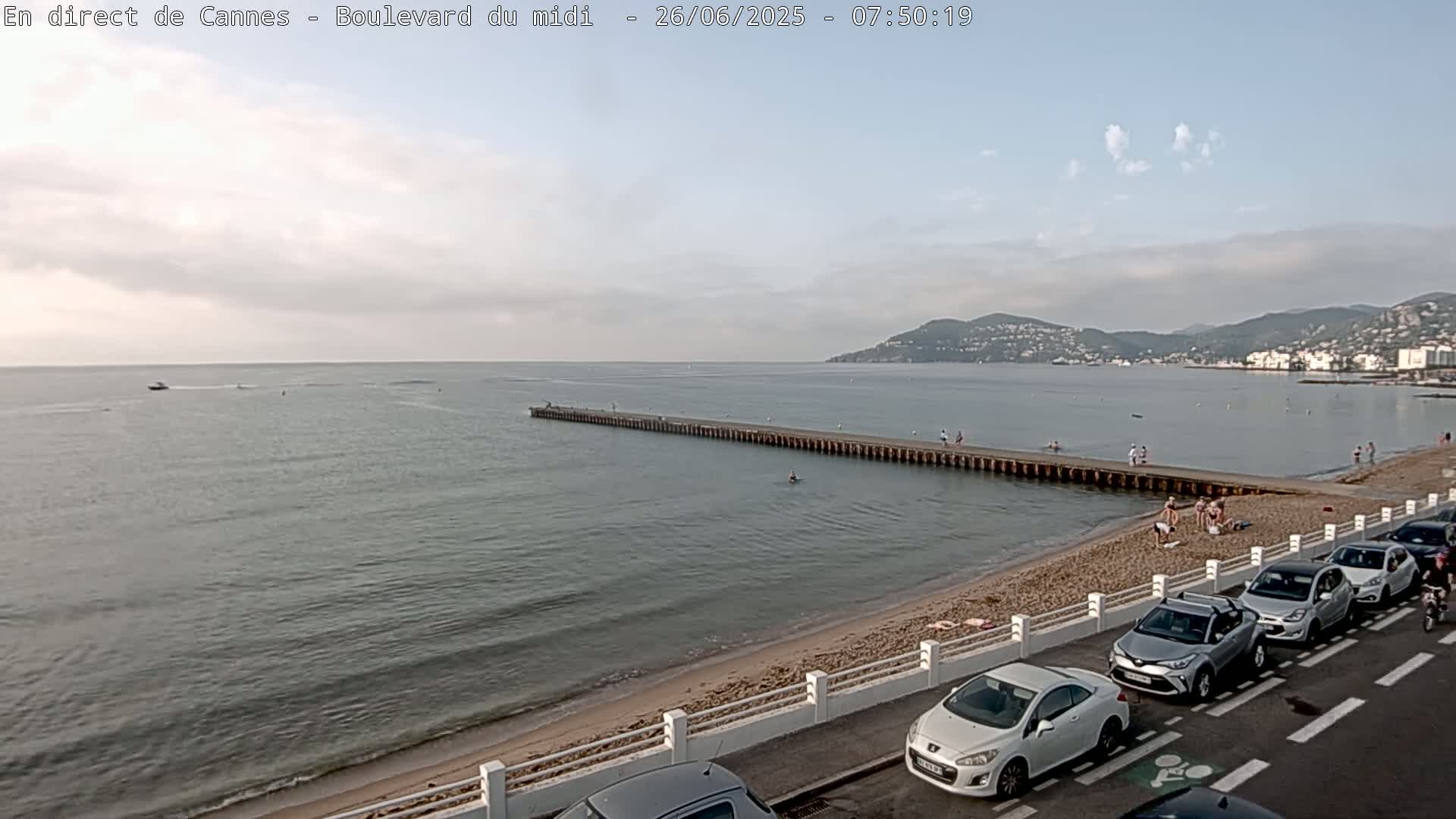 Cannes, Boulevard du Midi Louise Moreau Live Cam - Alpes Maritimes, Provence-Alpes-Côte d'Azur, France