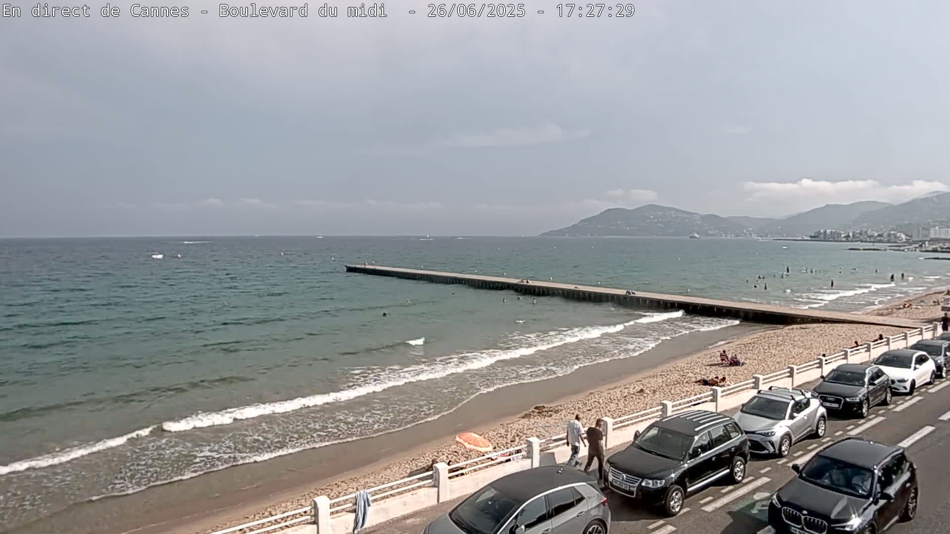Cannes, Boulevard du Midi Louise Moreau Live Cam - Alpes Maritimes, Provence-Alpes-Côte d'Azur, France