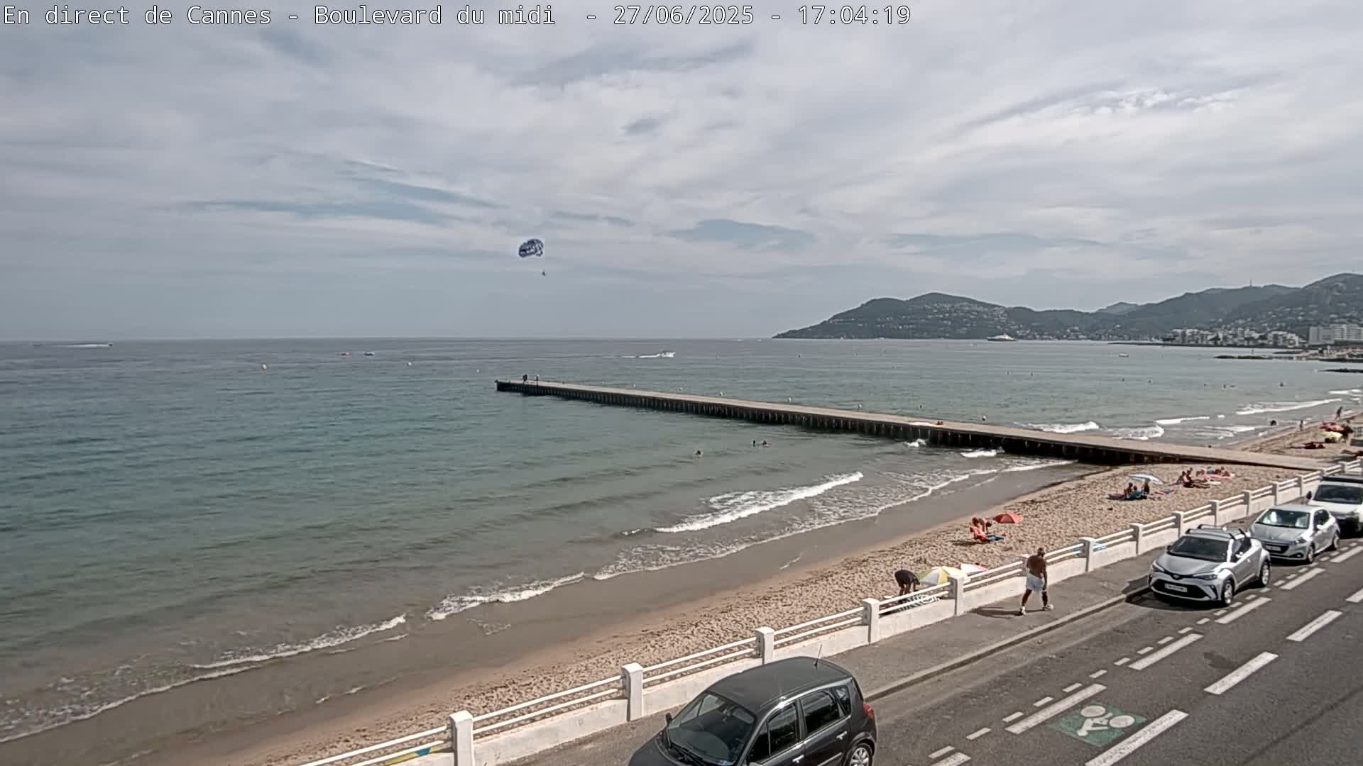 Cannes, Boulevard du Midi Louise Moreau Live Cam - Alpes Maritimes, Provence-Alpes-Côte d'Azur, France