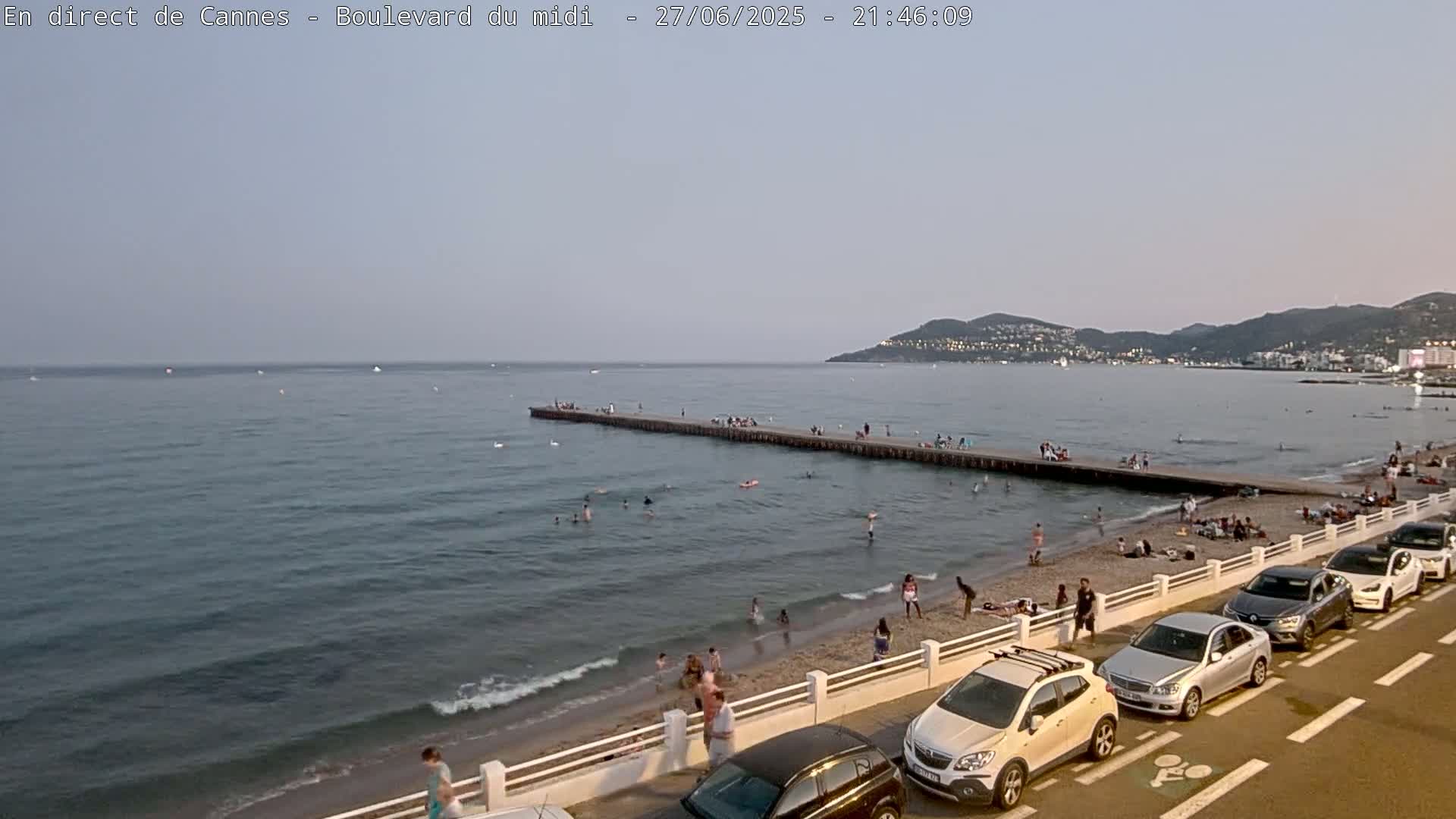 Cannes, Boulevard du Midi Louise Moreau Live Cam - Alpes Maritimes, Provence-Alpes-Côte d'Azur, France