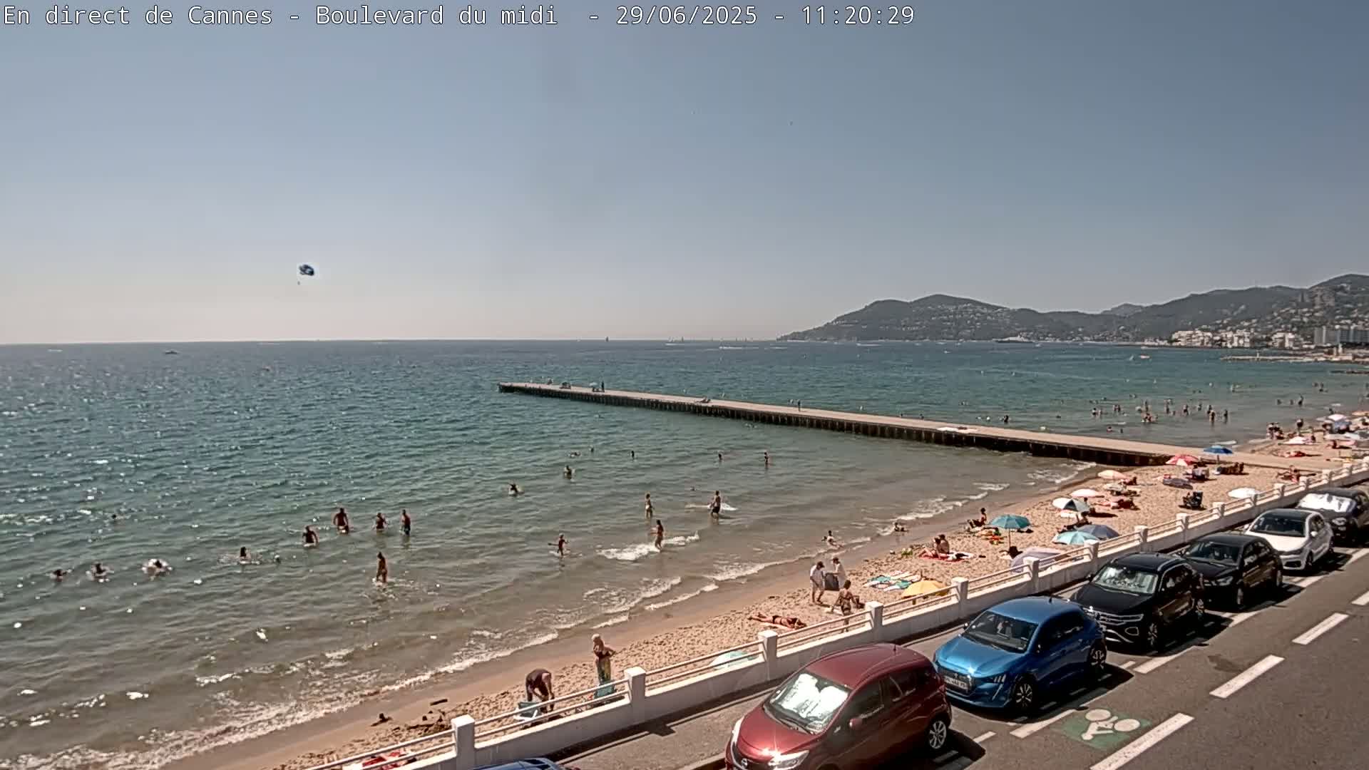 Cannes, Boulevard du Midi Louise Moreau Live Cam - Alpes Maritimes, Provence-Alpes-Côte d'Azur, France