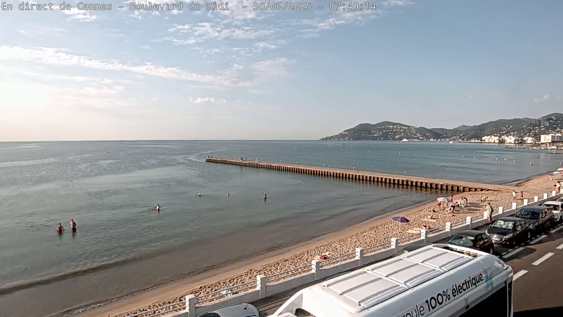 Cannes, Boulevard du Midi Louise Moreau Live Cam - Alpes Maritimes, Provence-Alpes-Côte d'Azur, France