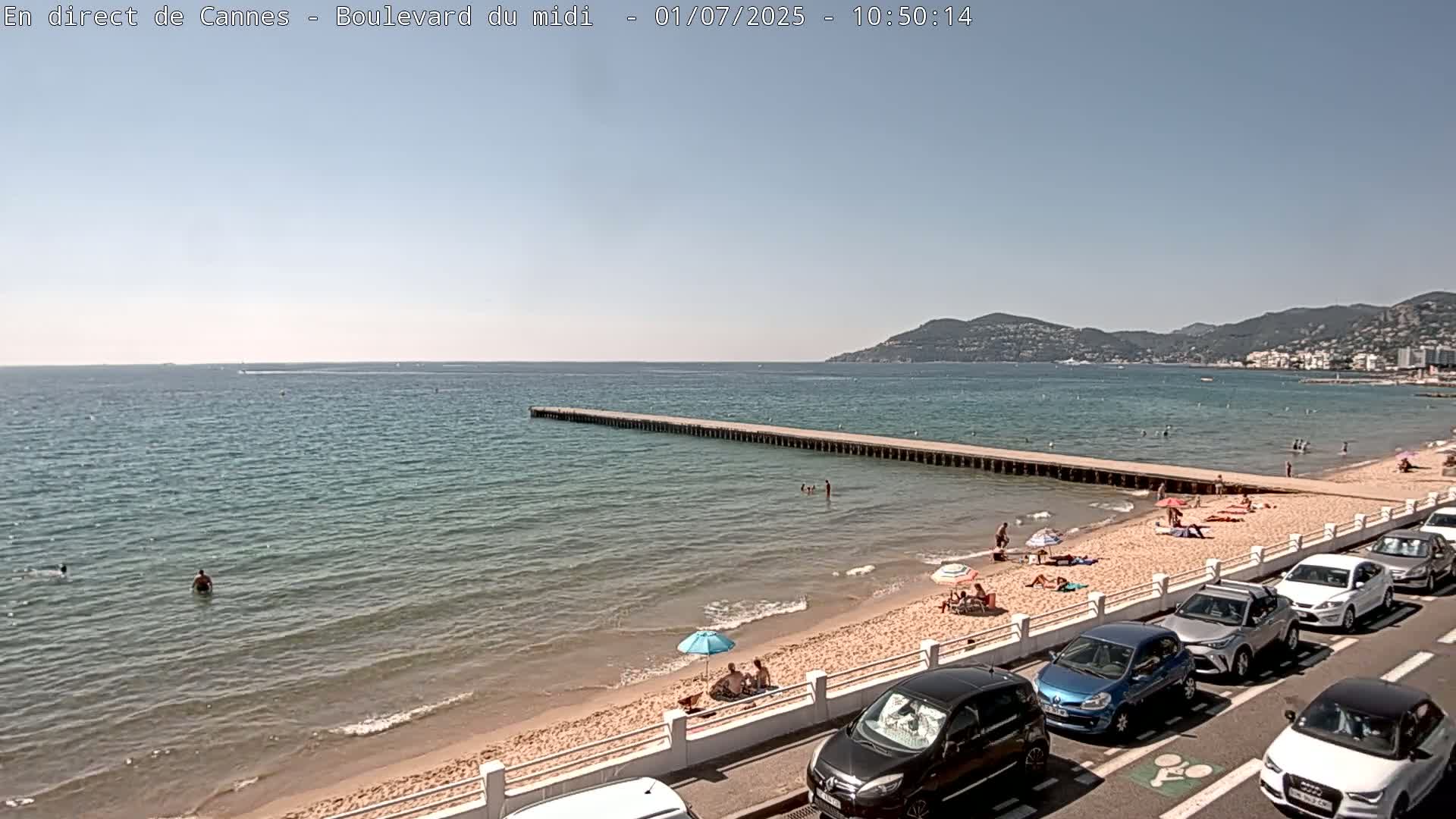 Cannes, Boulevard du Midi Louise Moreau Live Cam - Alpes Maritimes, Provence-Alpes-Côte d'Azur, France