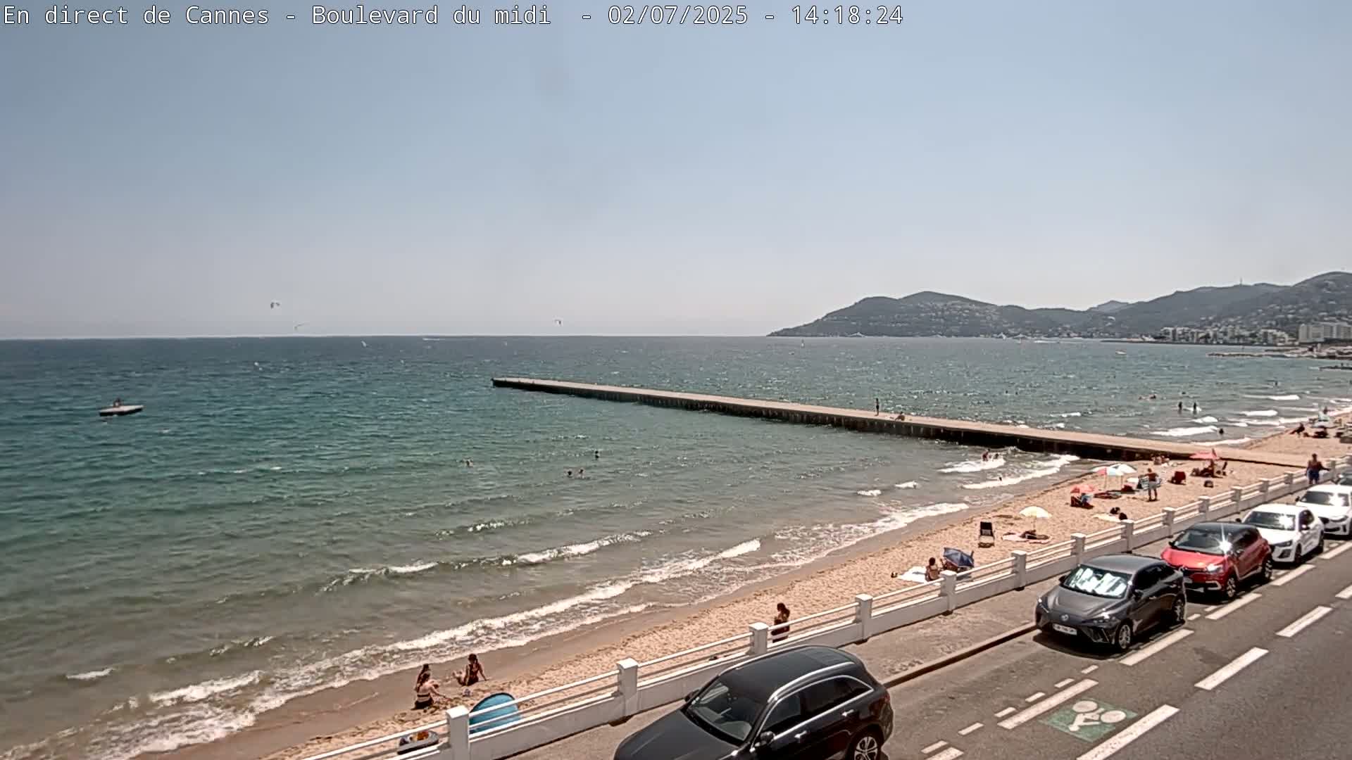 Cannes, Boulevard du Midi Louise Moreau Live Cam - Alpes Maritimes, Provence-Alpes-Côte d'Azur, France