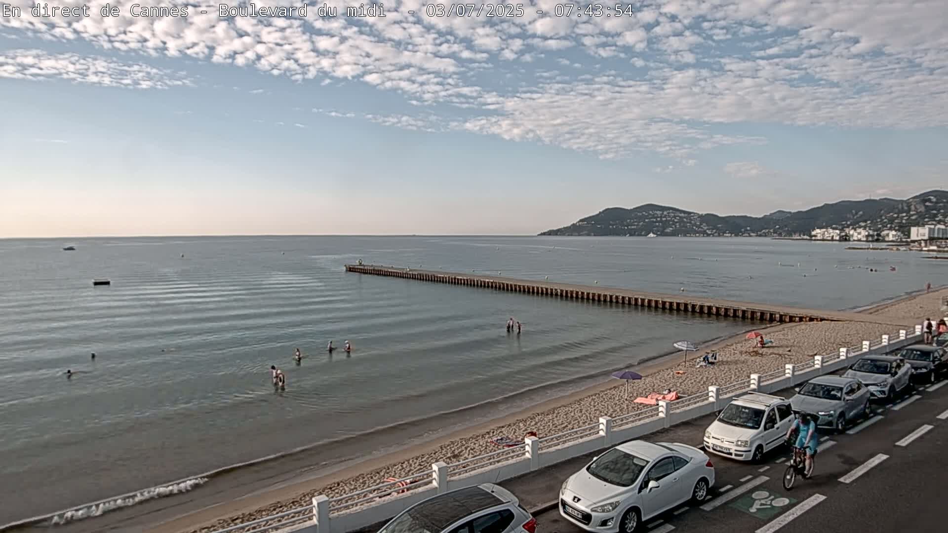 Cannes, Boulevard du Midi Louise Moreau Live Cam - Alpes Maritimes, Provence-Alpes-Côte d'Azur, France