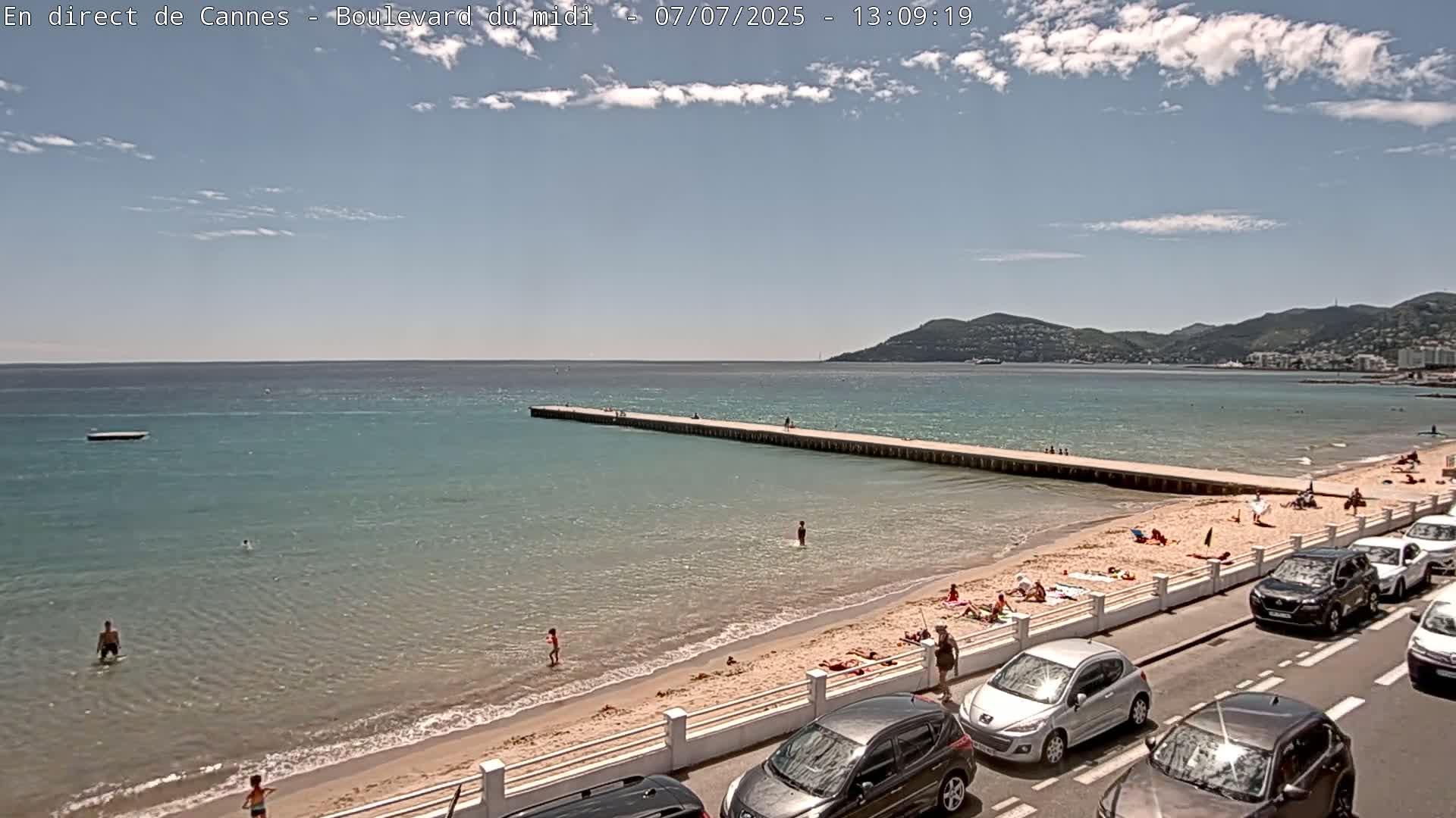 Cannes, Boulevard du Midi Louise Moreau Live Cam - Alpes Maritimes, Provence-Alpes-Côte d'Azur, France
