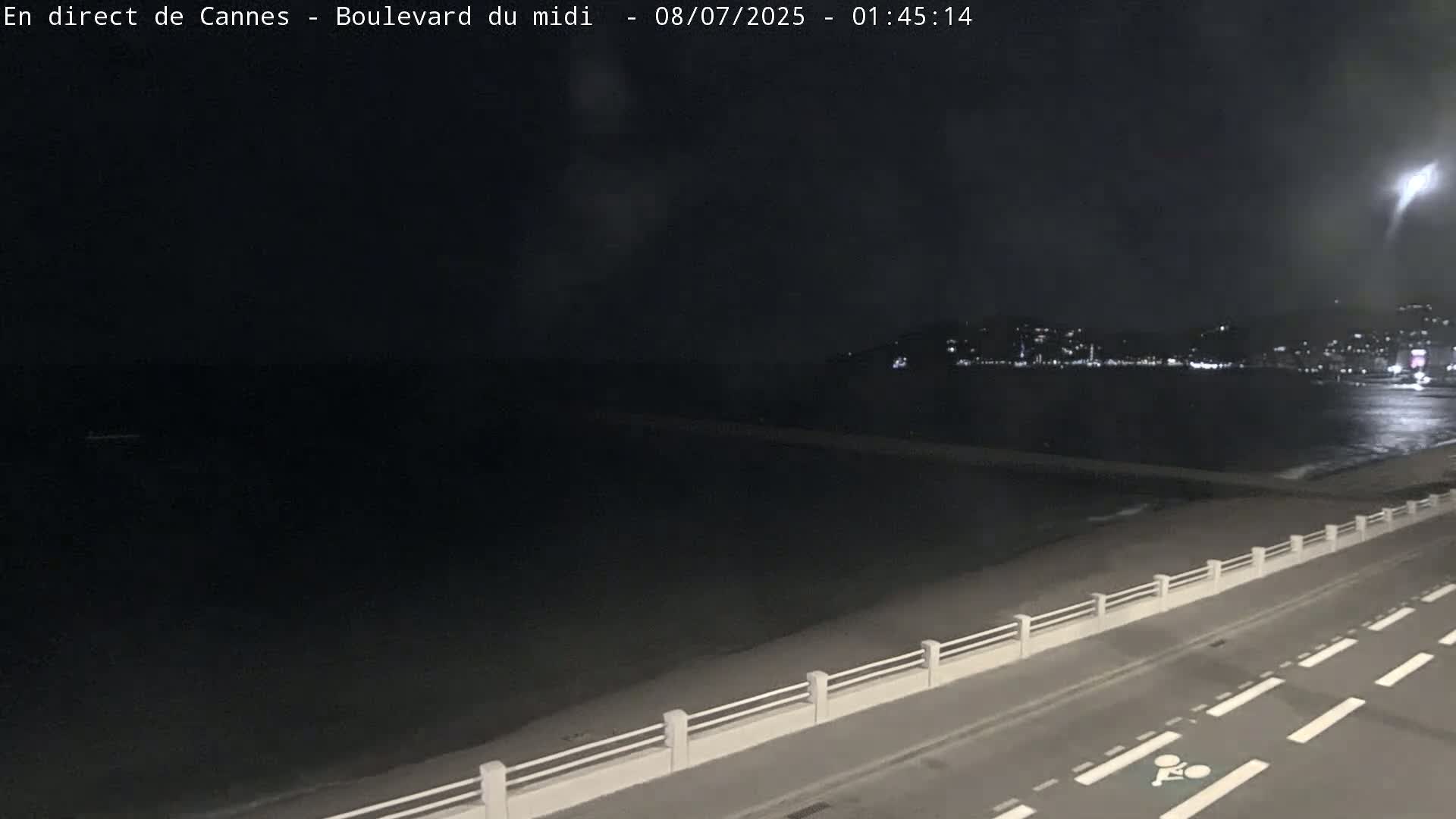 Cannes, Boulevard du Midi Louise Moreau Live Cam - Alpes Maritimes, Provence-Alpes-Côte d'Azur, France