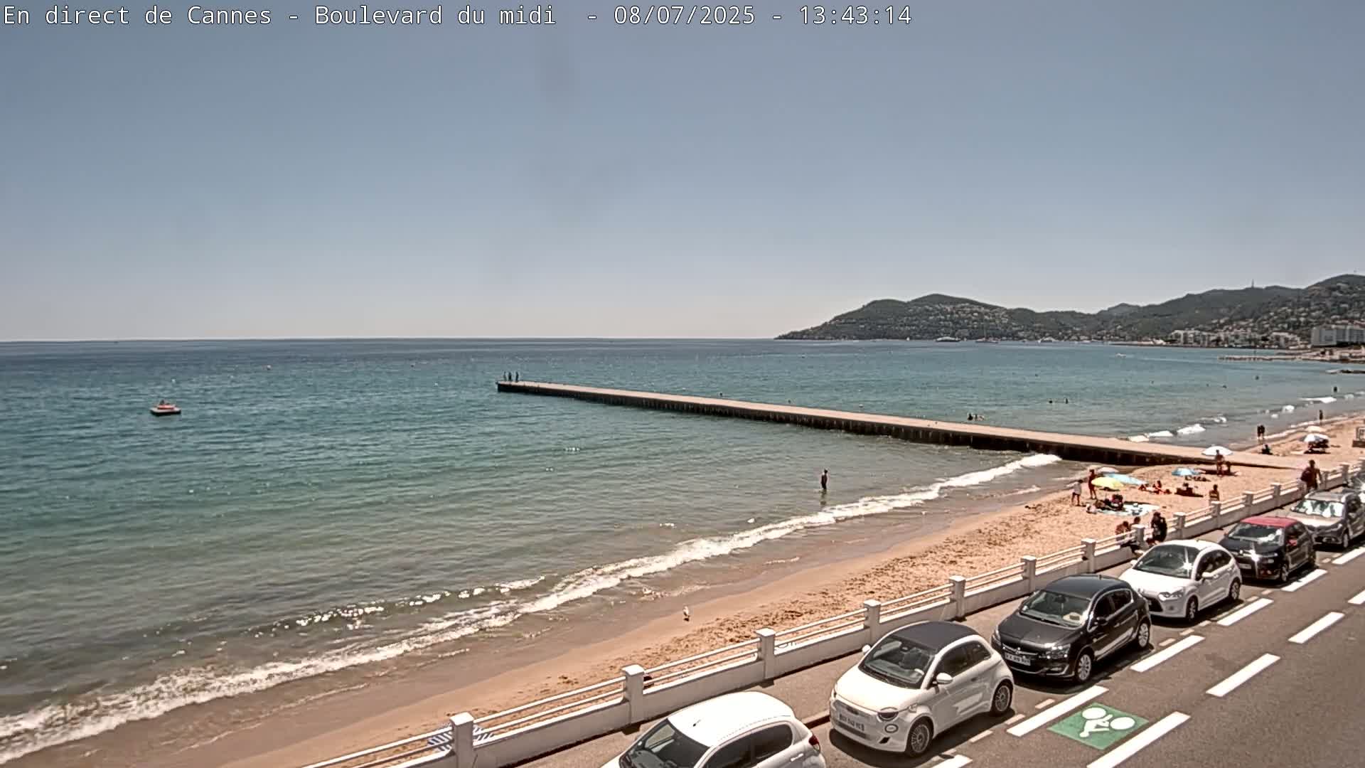 Cannes, Boulevard du Midi Louise Moreau Live Cam - Alpes Maritimes, Provence-Alpes-Côte d'Azur, France