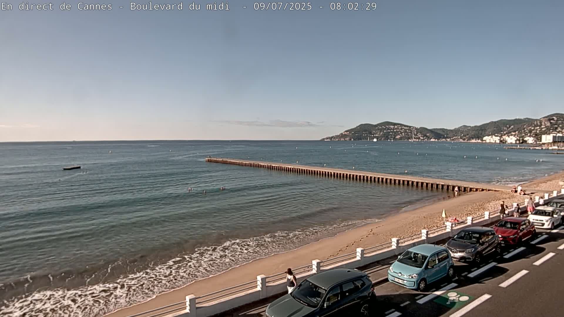 Cannes, Boulevard du Midi Louise Moreau Live Cam - Alpes Maritimes, Provence-Alpes-Côte d'Azur, France