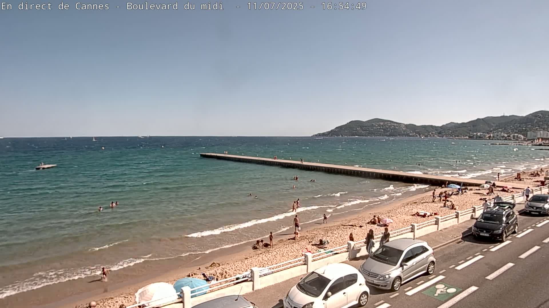 Cannes, Boulevard du Midi Louise Moreau Live Cam - Alpes Maritimes, Provence-Alpes-Côte d'Azur, France