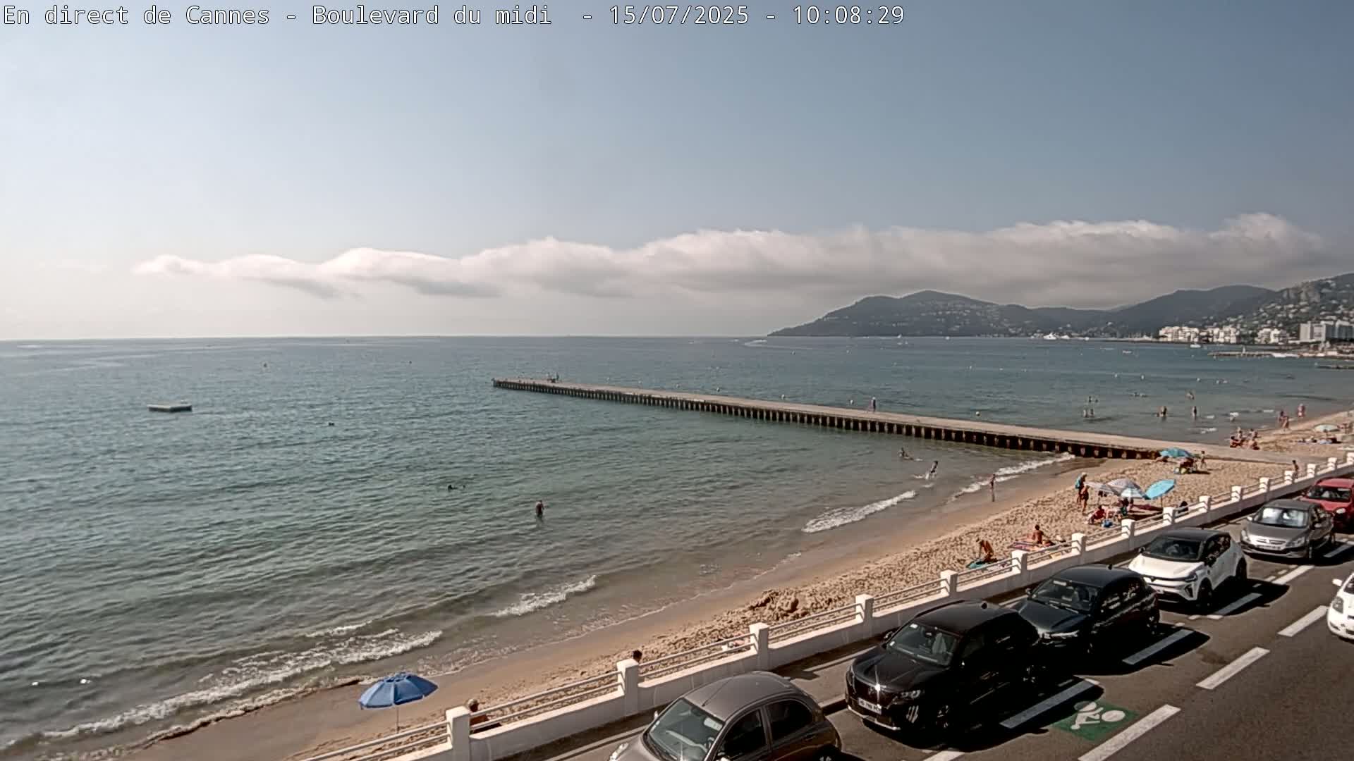 Cannes, Boulevard du Midi Louise Moreau Live Cam - Alpes Maritimes, Provence-Alpes-Côte d'Azur, France
