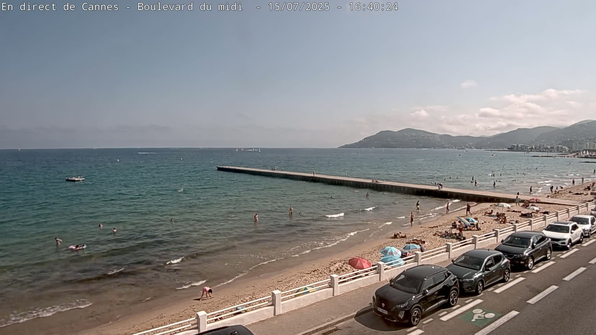 Cannes, Boulevard du Midi Louise Moreau Live Cam - Alpes Maritimes, Provence-Alpes-Côte d'Azur, France