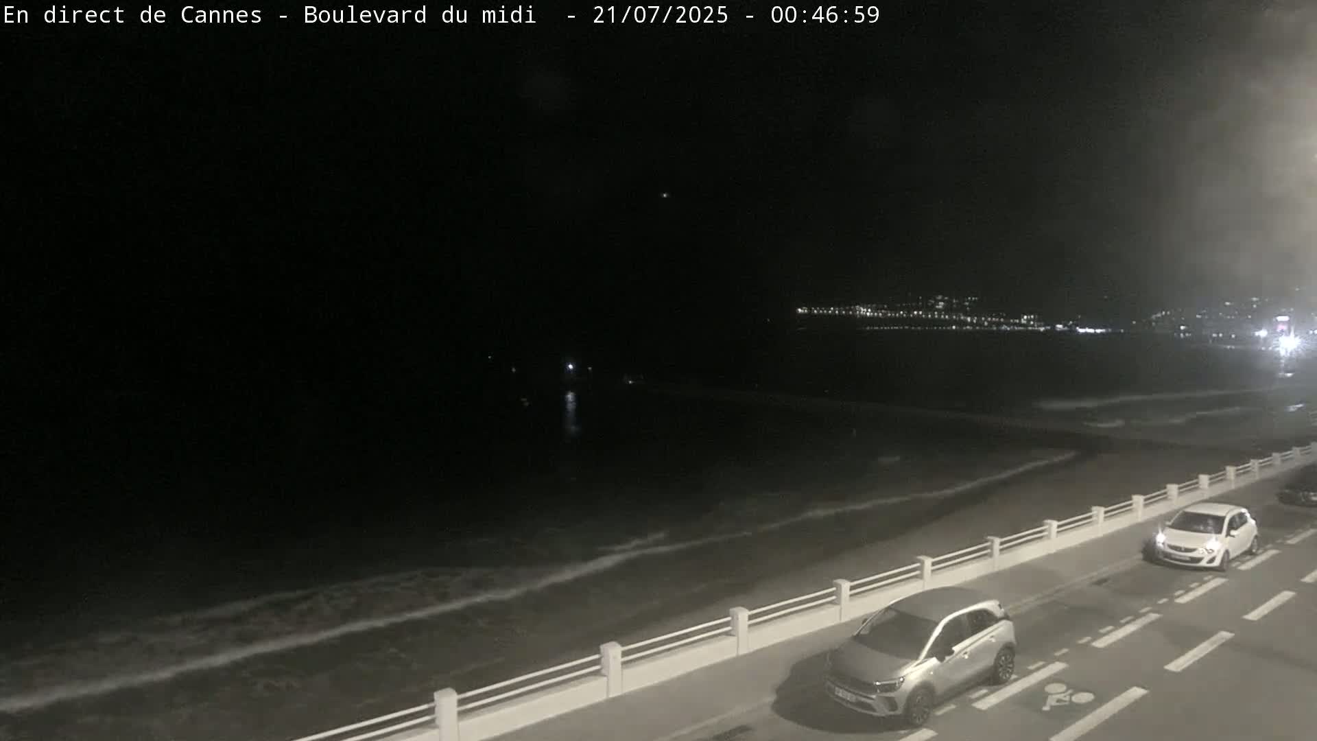 Cannes, Boulevard du Midi Louise Moreau Live Cam - Alpes Maritimes, Provence-Alpes-Côte d'Azur, France
