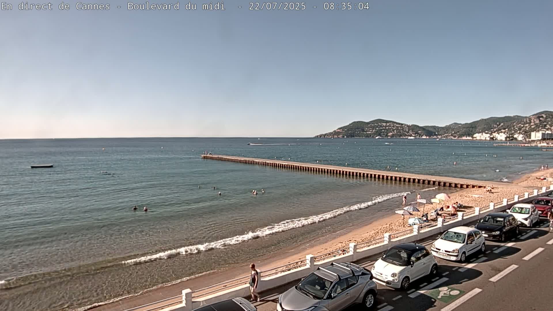 Cannes, Boulevard du Midi Louise Moreau Live Cam - Alpes Maritimes, Provence-Alpes-Côte d'Azur, France