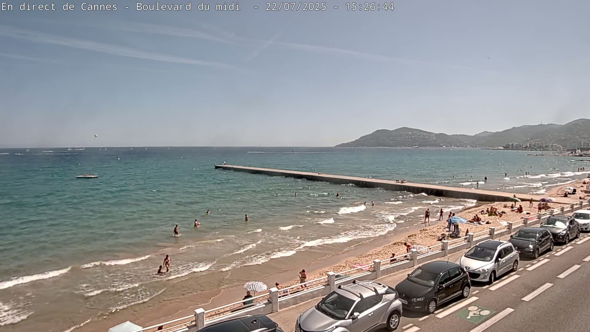 Cannes, Boulevard du Midi Louise Moreau Live Cam - Alpes Maritimes, Provence-Alpes-Côte d'Azur, France