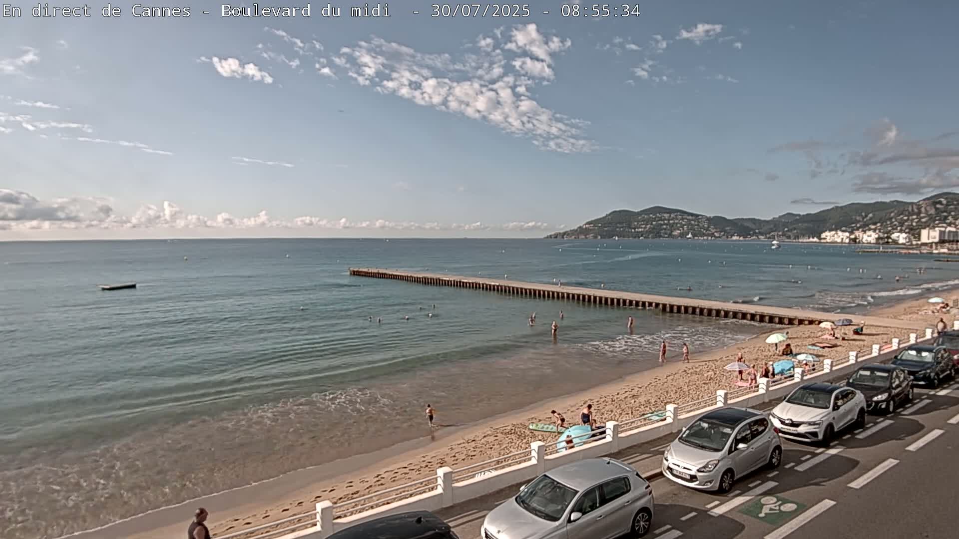 Cannes, Boulevard du Midi Louise Moreau Live Cam - Alpes Maritimes, Provence-Alpes-Côte d'Azur, France