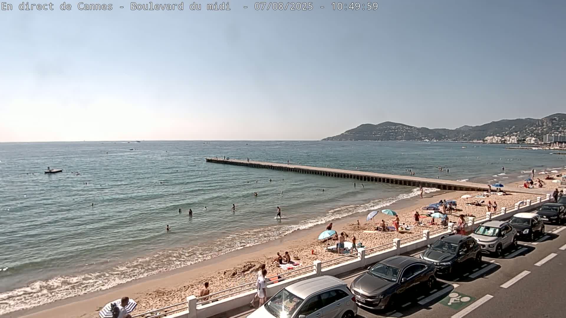 Cannes, Boulevard du Midi Louise Moreau Live Cam - Alpes Maritimes, Provence-Alpes-Côte d'Azur, France
