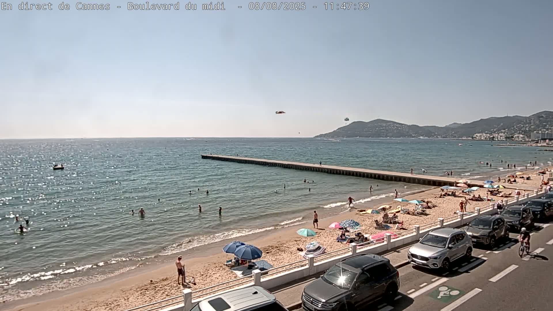 Cannes, Boulevard du Midi Louise Moreau Live Cam - Alpes Maritimes, Provence-Alpes-Côte d'Azur, France