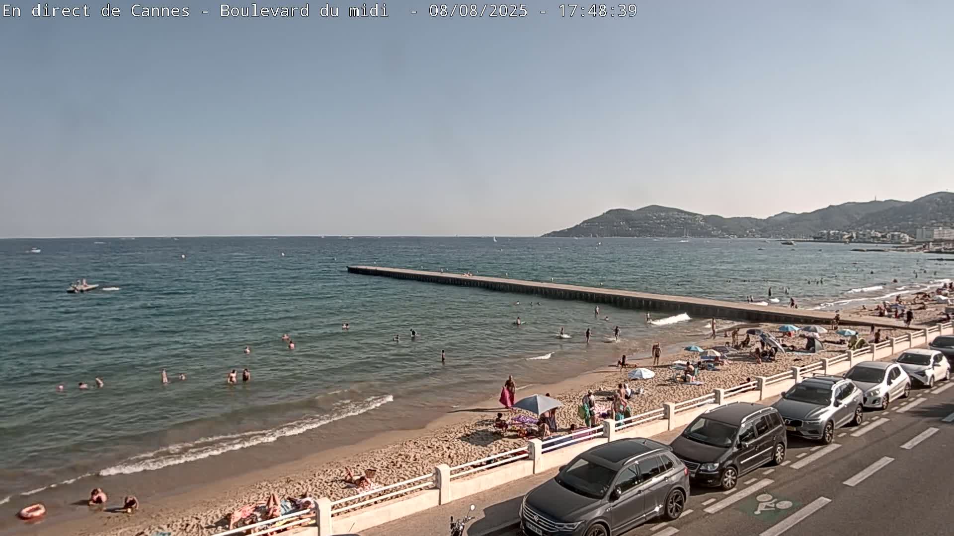 Cannes, Boulevard du Midi Louise Moreau Live Cam - Alpes Maritimes, Provence-Alpes-Côte d'Azur, France