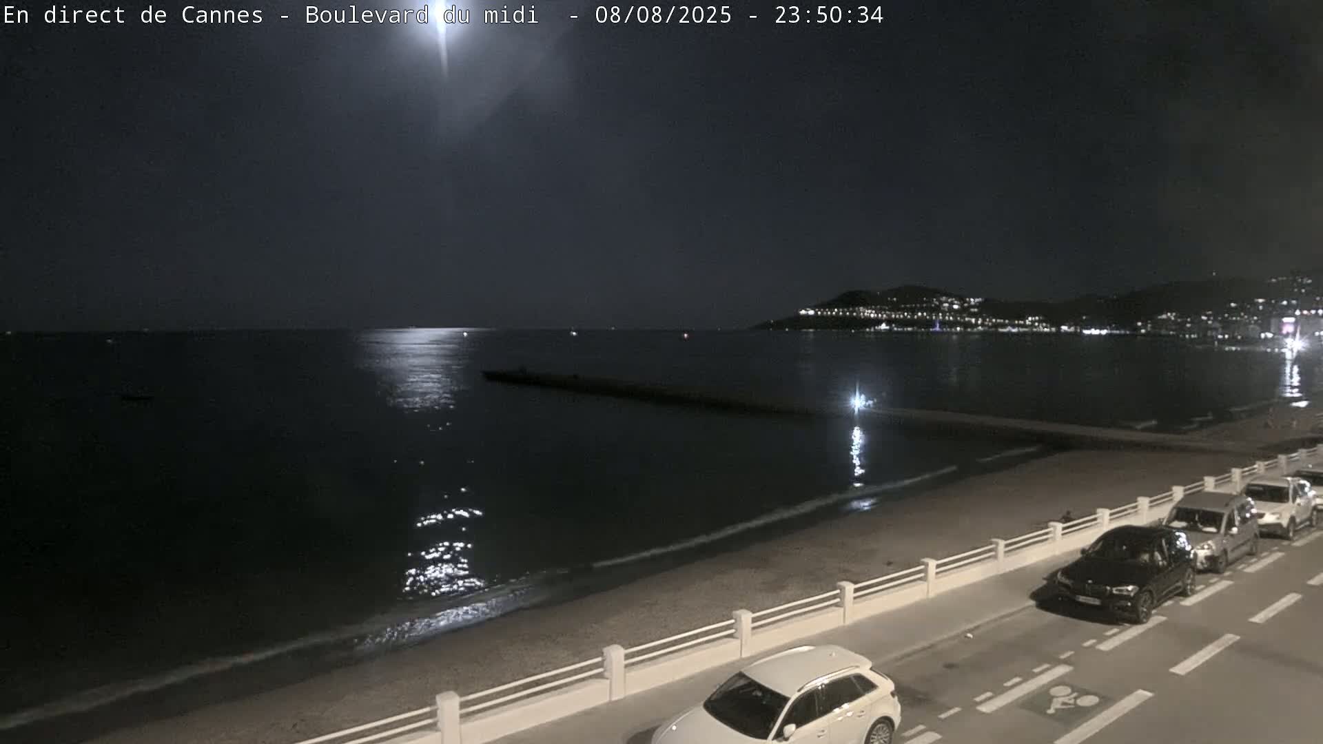 Cannes, Boulevard du Midi Louise Moreau Live Cam - Alpes Maritimes, Provence-Alpes-Côte d'Azur, France