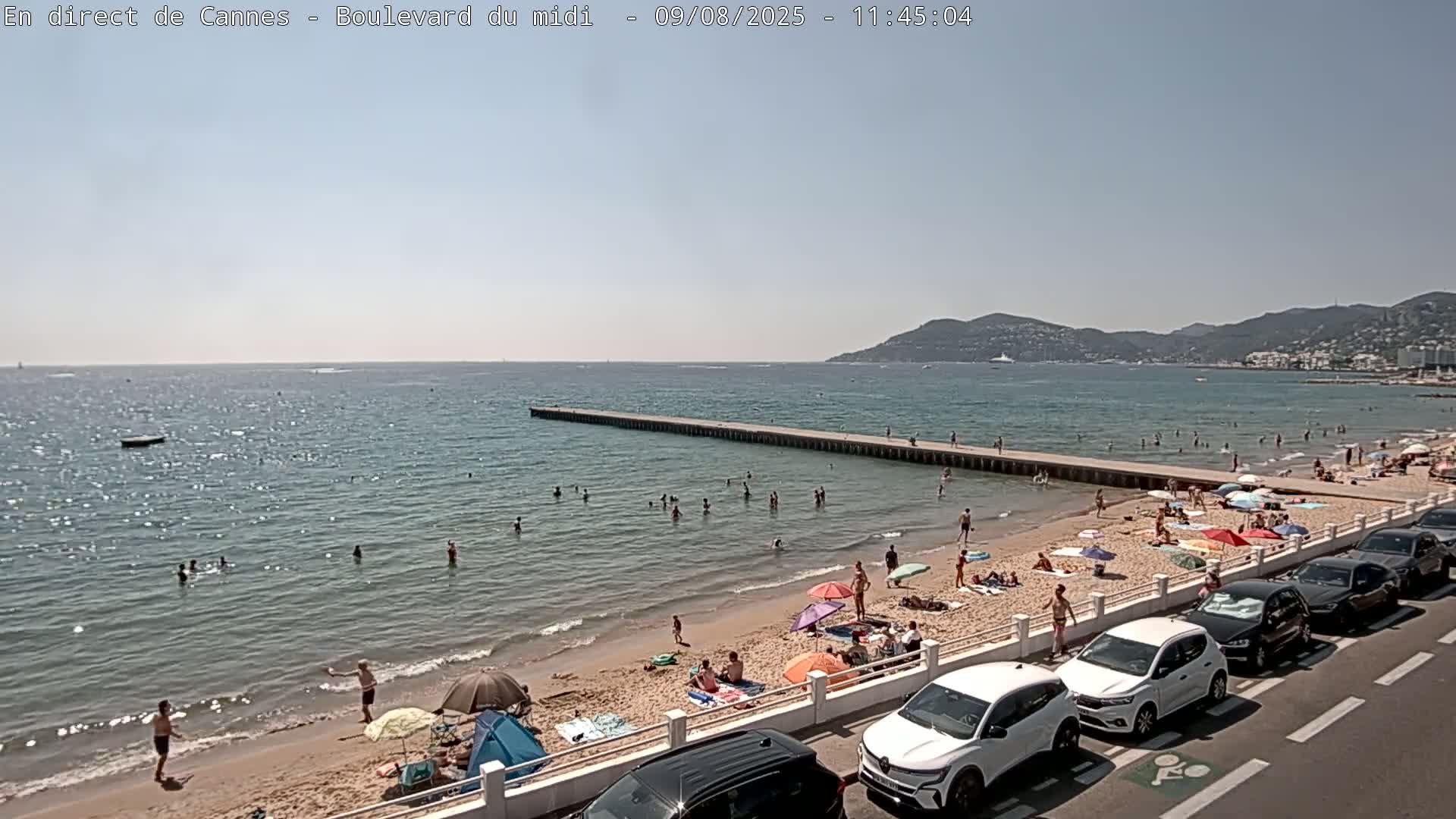 Cannes, Boulevard du Midi Louise Moreau Live Cam - Alpes Maritimes, Provence-Alpes-Côte d'Azur, France