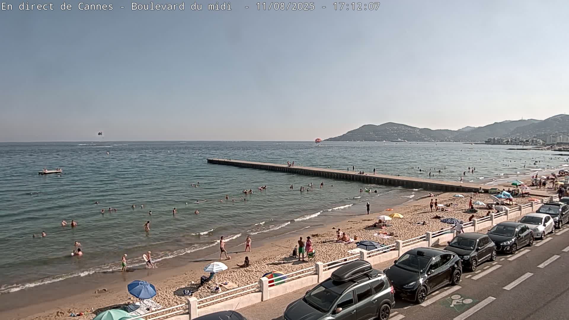 Cannes, Boulevard du Midi Louise Moreau Live Cam - Alpes Maritimes, Provence-Alpes-Côte d'Azur, France